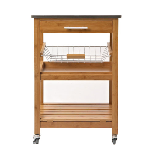 Red Barrel Studio® 22.75'' Wide Rolling Kitchen Cart with ...